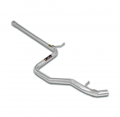 Tubo central Sistema de escape completo "Cat.-back" 100% de acero inoxidable, para difusor de serie - Solo kit completo VW GOLF