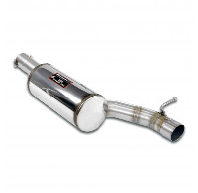 Silencioso central Sistema "Racing" 100% acero inoxidable, sobredimensionado Ø80 mm, para los tubos de escape originales - Solo