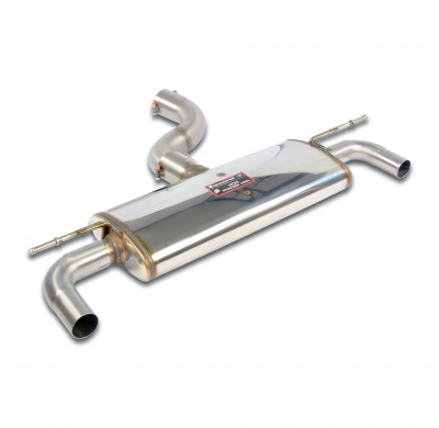 Silencioso trasero "Sport" Sistema "Racing" 100% acero inoxidable, sobredimensionado Ø80 mm, para los tubos de escape originales