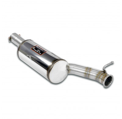 Silencioso central Sistema "Racing" 100% de acero inoxidable. Diámetro extragrande de 80 mm para el silenciador trasero de serie