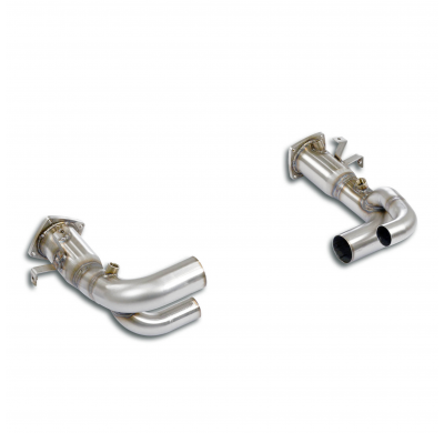 Y-Pipe right - left(Replaces catalytics) Sistema 100% Acero Inox para silencioso trasero OEM Solo sistema completo   PORSCHE 991