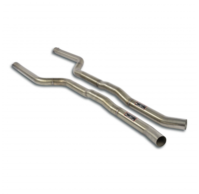 Tubo anterior derecho-izquierdo Sistema de escape "Cat-back - Touring" 100% de acero inoxidable, con válvulas (para difusor OEM)