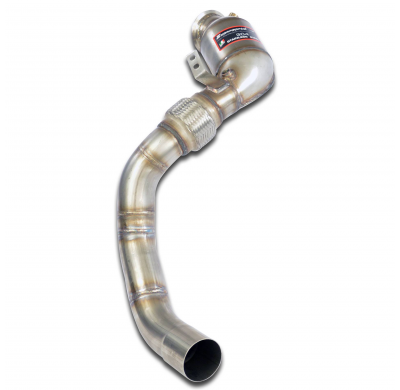 Kit turbo bajante + Catalizador metalico izquierdo Acepta el sistema "Cat.-Back" de serie Kit de tubo de bajada derecho + izquie
