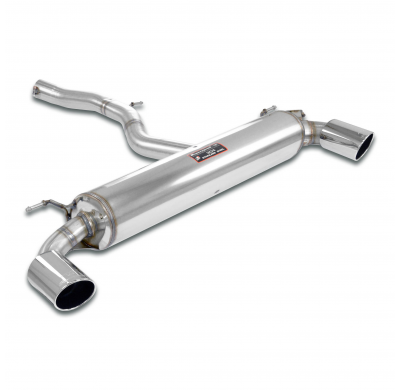 Escape trasero derecho O100 - izquierdo O100 con válvula Sistema 100% de acero inoxidable - Downpipe con conexión tipo "slip-on"