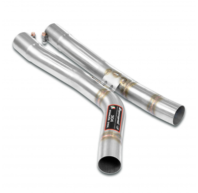 Tubería recta sección media Sistema 100% de acero inoxidable, para el silenciador trasero original - Solo kit completo BMW F87 M