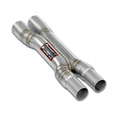 Kit tubos centrales "X-Pipe"  Sistema 100% de acero inoxidable. Tamaño extragrande: 2 x Ø 70 mm -> Ø 65 mm - Solo kit completo.