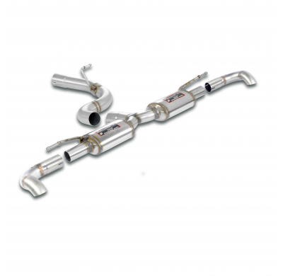 Rear exhaust "Stealth" Racing Sistema 100% Acero Inox salida Derecha-Izquierda - Solo sistema completo VW TIGUAN 4-Motion 2.0 TS