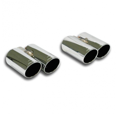 Kit colas de escape Derecha-izquierda OO90 Sistema "Cat.-back" 100% de acero inoxidable, salida derecha-izquierda, para difusor