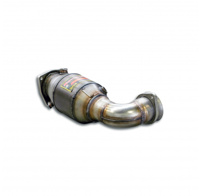 Tubo anterior con catalizador metalico izquierdo  Sistema 100% de acero inoxidable 2xØ70mm con salidas centrales (para parachoqu