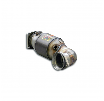Tubo anterior con catalizador metalico izquierdo derecho Sistema 100% de acero inoxidable 2xØ70mm con salidas centrales (para pa
