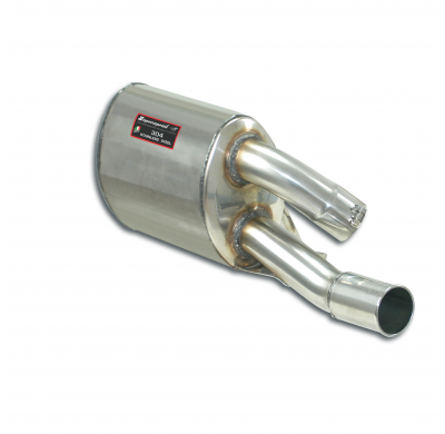 Silencioso trasero izquierdo O70 Sistema "Racing" 100% acero inoxidable 2 x Ø63,5 mm - Solo kit completo PORSCHE 993 Carrera RS