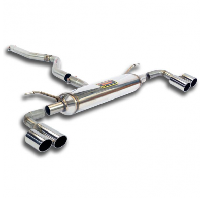 Connecting pipe + rear exhaust Right OO90 - Left OO90 Kit de escape trasero derecho-izquierdo de 4 salidas para parachoques "X4
