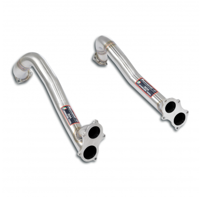 Kit de tubos delanteros derecho - izquierdo (elimina el filtro de partículas de gasolina) Sistema "Performance" 100% de acero in