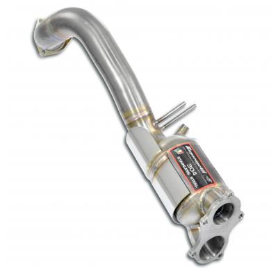 Catalizador metálico delantero izquierdo (elimina el filtro de partículas de gasolina) Sistema "Performance" 100% de acero inoxi