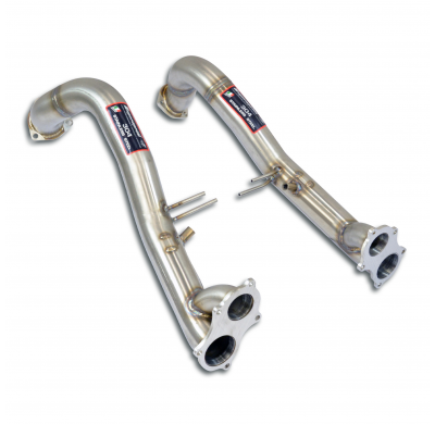 Kit de tubos delanteros derecho - izquierdo (elimina el filtro de partículas de gasolina) Sistema "Performance" 100% de acero in