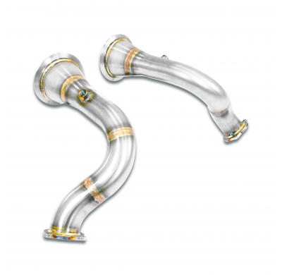 Downpipe kit Derecho-Izquierdo (Reemplaza catalizador) Kit de tubo de bajada 100% acero inoxidable PORSCHE 536 CAYENNE S Coupè 2