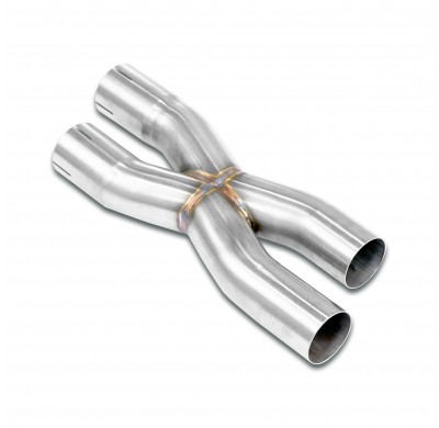 X-Pipe(For the stock rear muffler, right - left) Tubo de sonido 100% de acero inoxidable (elimina el zumbido a bajas revolucione