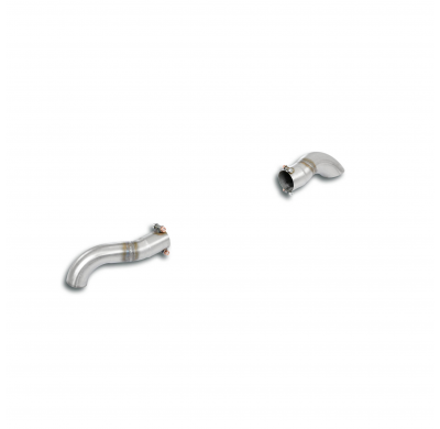 Connecting pipe kit Right + Left   Sistema "Racing" 100% acero inoxidable, 2 x Ø70 mm - Para tubos de escape OEM - Solo kit comp