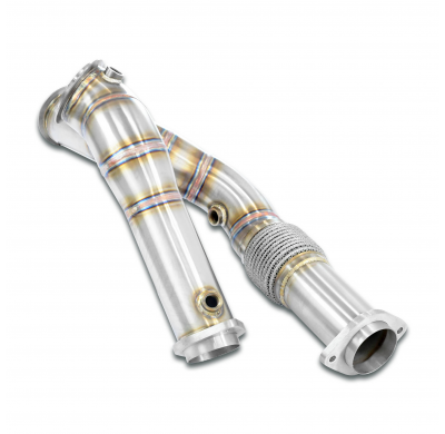 Kit de tubo de escape para turbo (sustituye al precatalizador) Acero inoxidable 100% - Elimina el catalizador primario BMW G80 M