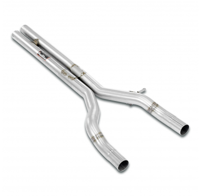 Kit de tubos centrales derecho - izquierdo "Tubo en H" Sistema "Cat.-back" 100% acero inoxidable, sobredimensionado 2 x Ø60 mm -
