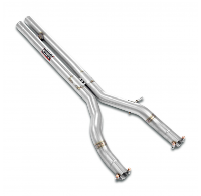 Kit de tubos centrales derecho - izquierdo "Tubo en H" Sistema 100% de acero inoxidable, sobredimensionado 2 x Ø60 mm, para el s