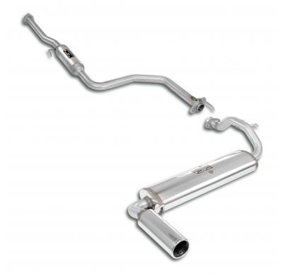 Paquete deportivo Ø50, "Cat.-Back" Sistema "Cat.-back" 100% de acero inoxidable HONDA CIVIC 3d. 1.6i 16v (109 CV) Kat '87 -> '89