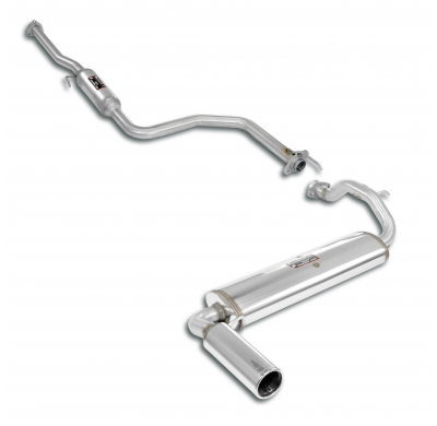 Paquete deportivo Ø50, "Cat.-Back" Sistema "Cat.-back" 100% de acero inoxidable HONDA CIVIC CRX 1.6i (130 CV) Non Kat '87 -> '89
