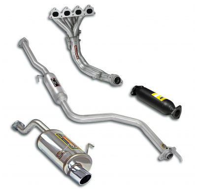 Paquete deportivo Ø50, Sistema completo Sistema completo 100% de acero inoxidable HONDA CIVIC 3d. 1.3i / 1.5i / 1.6i '92 -> '95