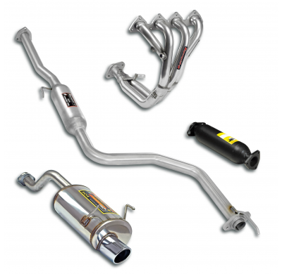 Paquete deportivo Ø50, Sistema completo Sistema completo 100% de acero inoxidable HONDA CIVIC 3d. 1.6 VTi '92 -> '95 Sport packa