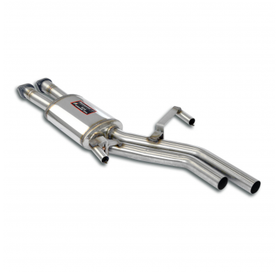 Silencioso central   Sistema de escape trasero "Cat.-back" 100% de acero inoxidable - 2 x Ø50 mm - Solo kit completo BMW E28 M5