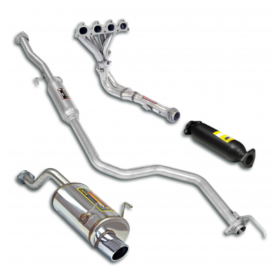 Paquete deportivo Ø50, Sistema completo Sistema completo 100% de acero inoxidable HONDA CIVIC 3d. 1.4i / 1.6i '96 -> '01 Sport p