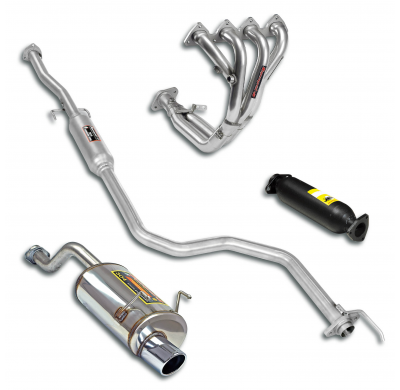 Sport package Ø50, Complete system Sistema completo 100% de acero inoxidable HONDA CIVIC 3d. 1.6 VTi (160 CV) '96 -> '01 Sport p