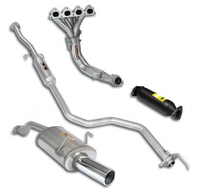 Paquete deportivo Ø50, Sistema completo Sistema completo 100% de acero inoxidable HONDA CIVIC Coupè 1.6i '96 -> '99 Sport packag