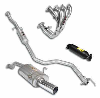 Paquete deportivo Ø50, Sistema completo Sistema completo 100% de acero inoxidable HONDA CIVIC 4d. 1.6 VTi '92 -> '96 Sport packa