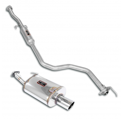 Sport package Ø50, "Cat.-Back" Sistema "Cat.-back" 100% de acero inoxidable HONDA CIVIC 5d. 1.4i / 1.6i '97 -> '00 Sport package