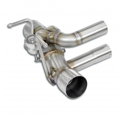 Tubo trasero izquierdo con válvula (elimina el filtro de partículas de gasolina) Sistema 100% de acero inoxidable. - Se adapta a