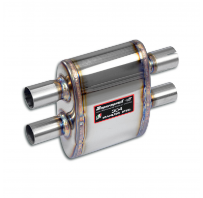 Centre exhaust, resonated Sistema de escape completo "SPORT" 100% de acero inoxidable con válvulas - Solo kit completo FERRARI 4