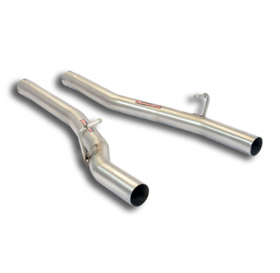 Kit tubos de conexión Derecho-Izquierdo Kit de silenciador trasero 100% acero inoxidable, con válvulas - Solo kit completo MASER