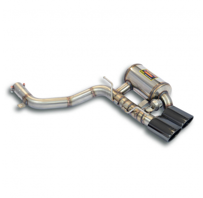 Escape trasero derecho "Gris metalizado", con válvula Kit de silenciador trasero 100% acero inoxidable, con válvulas - Solo kit