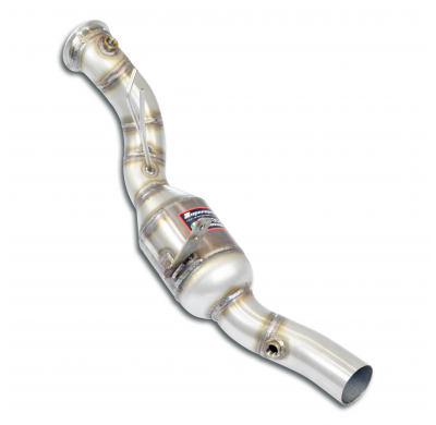 Tubo de escape derecho + convertidor catalítico metálico Kit de tubo de escape descendente (sustituye al convertidor catalítico