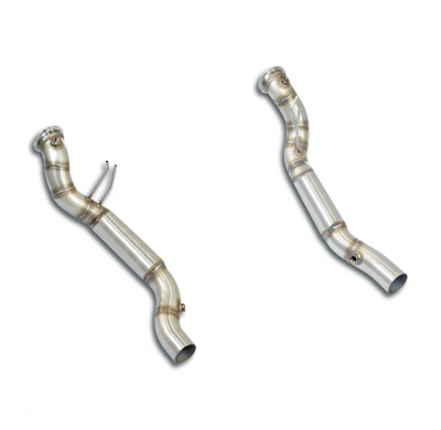 Downpipe kit Right - Left(Deletes the catalytic)  Kit de tubo de escape descendente (sustituye al convertidor catalítico origina