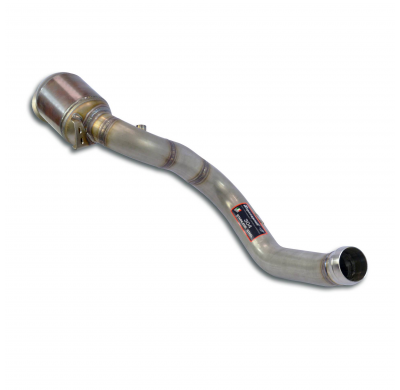 Downpipe Right + Metallic pre-catalytic converterDeletes the secondary catalytic + GPF  Sistema 100% de acero inoxidable 2 x Ø 7