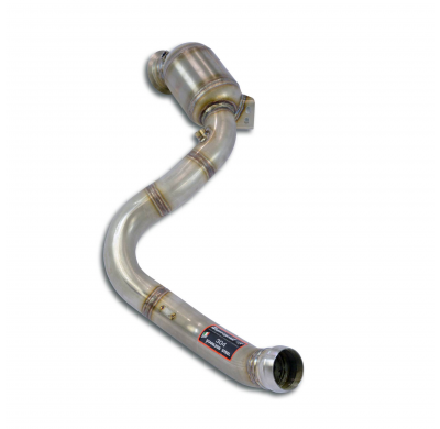 Downpipe Left + Metallic pre-catalytic converterDeletes the secondary catalytic + GPF    Sistema 100% de acero inoxidable 2 x Ø
