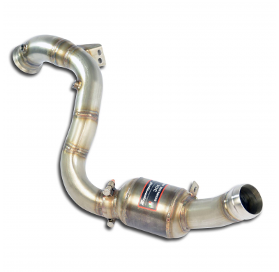 Downpipe Left + Metallic catalytic converterDeletes the primary catalytic + GPF   Sistema 100% de acero inoxidable 2 x Ø 70 mm M