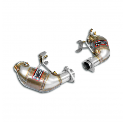 Front Metallic catalytic converter Right - Left 100 CPSI   Sistema de escape "Motorsport" sobredimensionado 100% acero inoxidabl