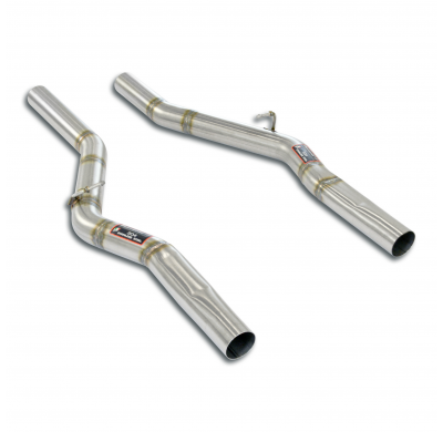 Kit de tuberías de conexión derecha + izquierda Sistema de escape "Cat-back Touring" 100% de acero inoxidable, 4 salidas, con vá