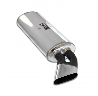 Silencioso trasero 140x60(salida ángulo) Sistema 100% Acero Inox, 2 x Ø45mm Solo sistema completo Hartge E30 H27 (M20 engine) Si