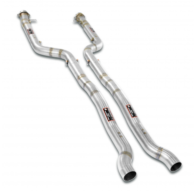 Front pipes right - leftDeletes tertiary catalytics and OPF Sistema "Cat.-back" ligero de acero inoxidable 100% con válvulas (el