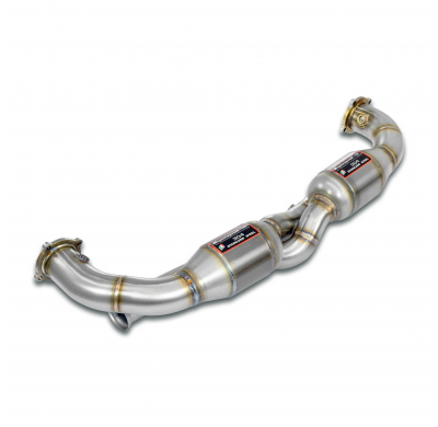 Catalítico metálico delantero derecho - izquierdo 100CPSI "Racing" (No intercambiadores de calor) Sistema 100% Acero Inox 2 x Ø6