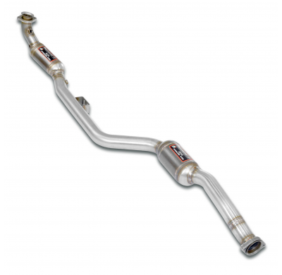 Tubo delantero izquierdo + catalizador metálico doble 200CPSI Sistema 100% de acero inoxidable, 2 x Ø60 mm MERCEDES W211 E 500 V